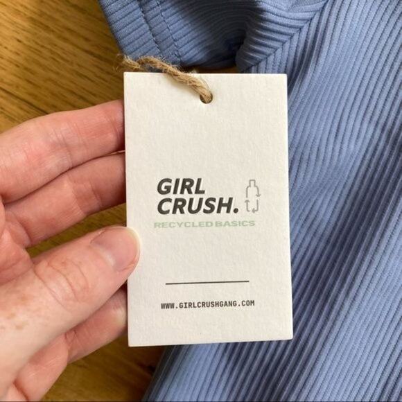 Girl Crush Recycled Crop Tee in Storm - Picture 3 of 7